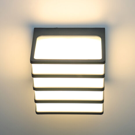 Modee LED Wandlamp - 8W 610lm - 4000K - IP65 - 120x120x92mm Modee LED Wandlamp - 8W 610lm - 4000K - IP65 - 120x120x92mm