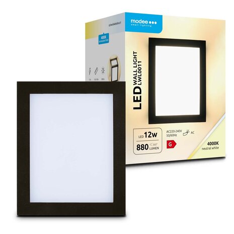 Modee LED Wandlamp - 12W 880lm - 4000K - IP65 - 160x108x130mm Modee LED Wandlamp - 12W 880lm - 4000K - IP65 - 160x108x130mm
