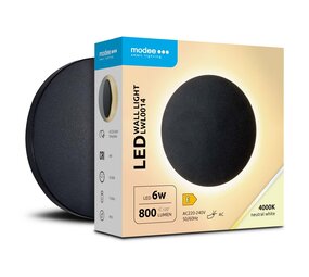 Modee LED Wandlamp - 6W 800lm - 4000K - IP65 - 130x42mm Modee LED Wandlamp - 6W 800lm - 4000K - IP65 - 130x42mm