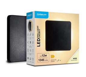 Modee OP=OP LED Wandlamp - 12W 1345lm - 4000K - IP65 - 165x165x61mm Modee OP=OP LED Wandlamp - 12W 1345lm - 4000K - IP65 - 165x165x61mm