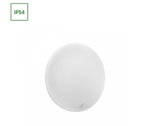 Spectrum LED Opbouwlamp NYMPHEA PROXI PIR - 18W - 4000K - IP54 - 120° Stralingshoek - Rond - Wit - Opbouwmontage