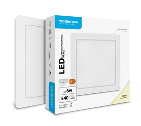 Modee OP=OP LED Plafonnière - 6W 540lm - 4000K - Vierkant Modee OP=OP LED Plafonnière - 6W 540lm - 4000K - Vierkant