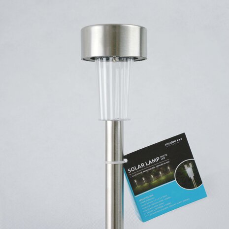 Modee LED Solar Lamp - 10000K Daglicht wit - 36cm - 1ST
