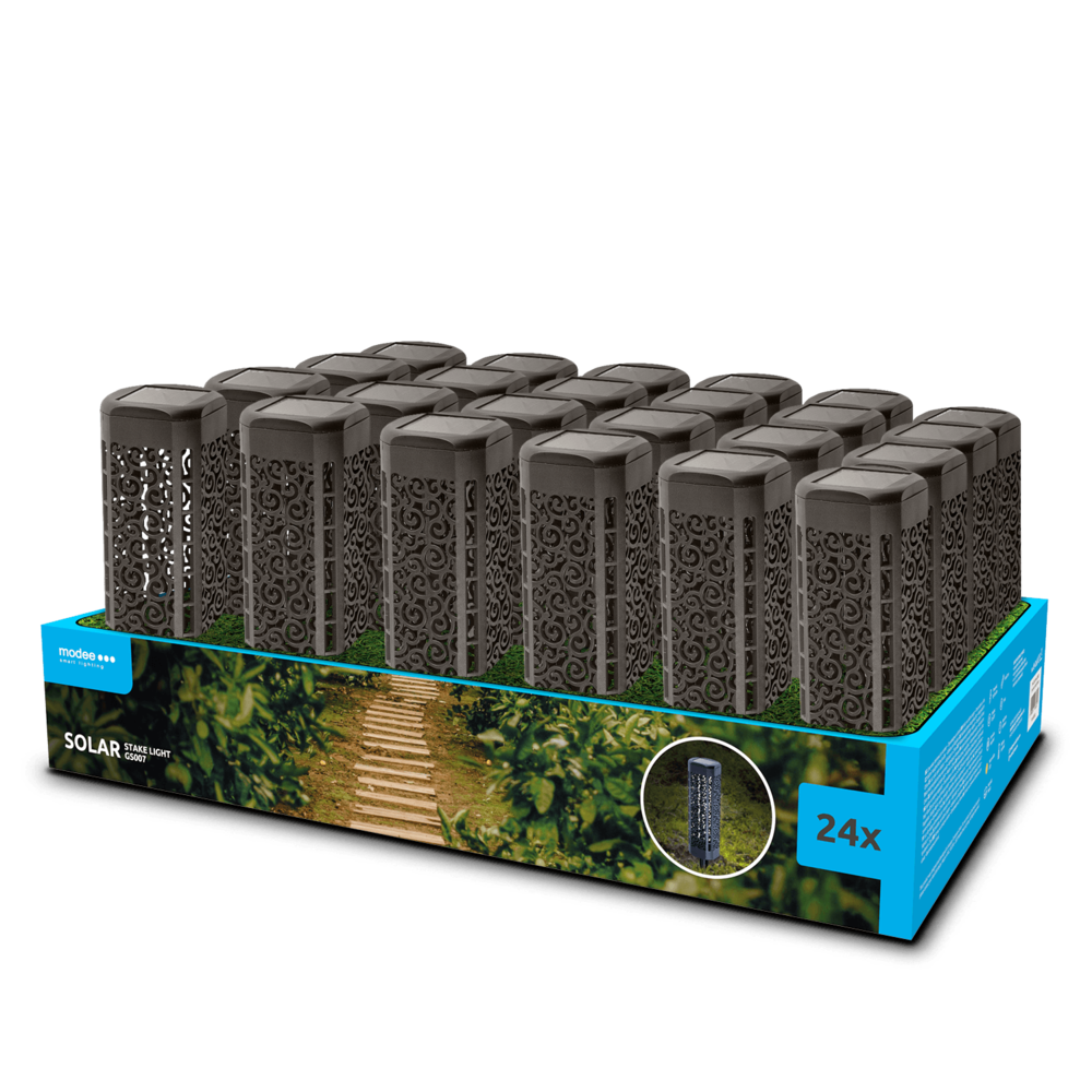 Modee LED Solar Lamp - 3000K Warm wit - 31cm - 1ST Modee LED Solar Lamp - 3000K Warm wit - 31cm - 1ST