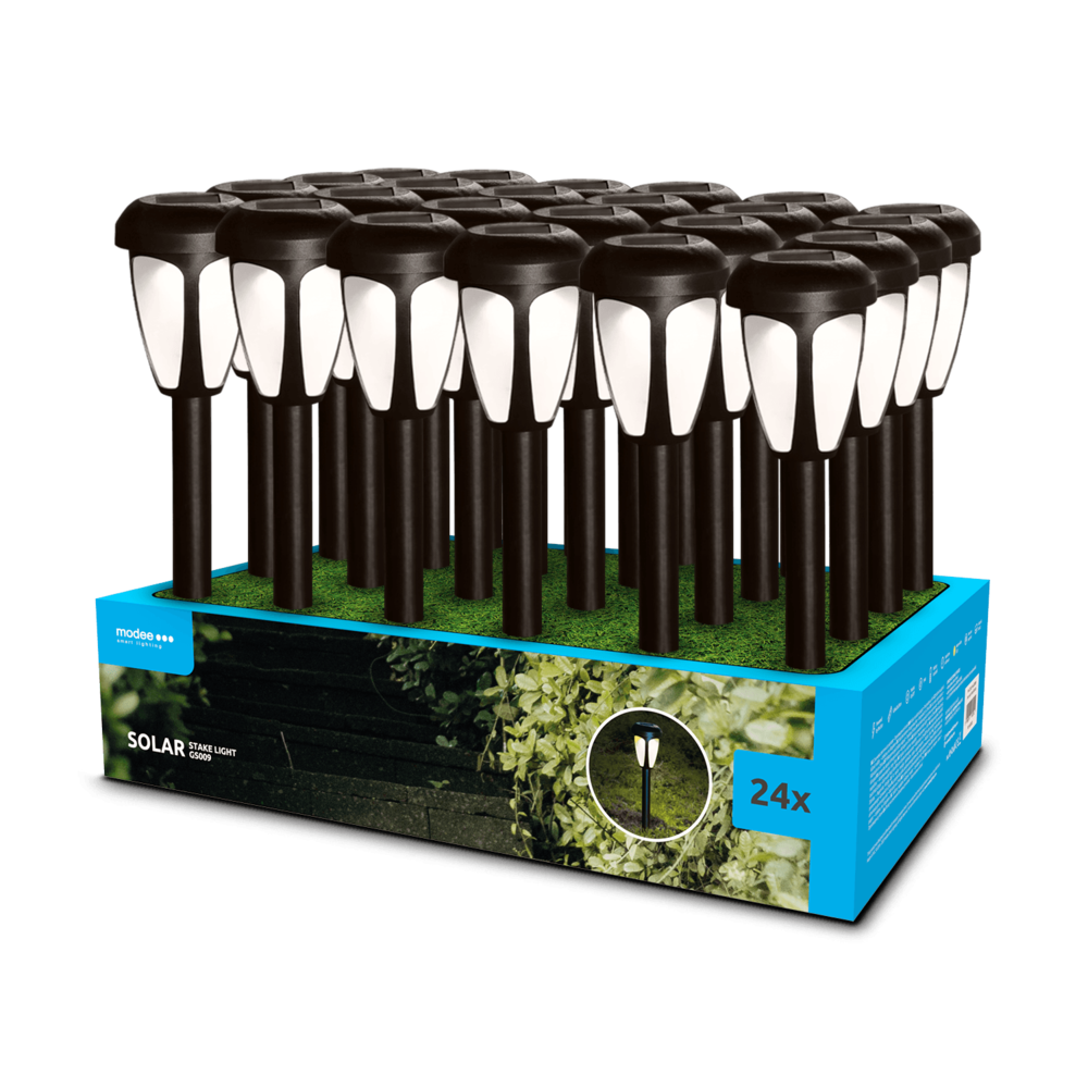 Modee LED Solar Lamp - 3000K Warm wit - 39cm - 1ST Modee LED Solar Lamp - 3000K Warm wit - 39cm - 1ST