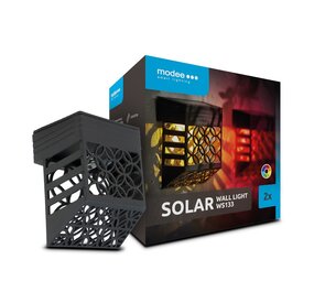 Modee OP=OP LED Solar Lamp - RGB Mulitkleur - 11cm - WS133 Modee OP=OP LED Solar Lamp - RGB Mulitkleur - 11cm - WS133