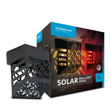 Modee LED Solar Lamp - RGB Mulitkleur - 11cm - WS133