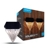 Modee LED Solar Wandlamp met bewegingssensor - 3000K Warm wit - WS127 - 2 stuks Modee LED Solar Wandlamp met bewegingssensor - 3000K Warm wit - WS127 - 2 stuks