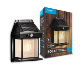Modee LED Solar Wandlamp met bewegingssensor - 3000K Warm wit - WS128 Modee LED Solar Wandlamp met bewegingssensor - 3000K Warm wit - WS128