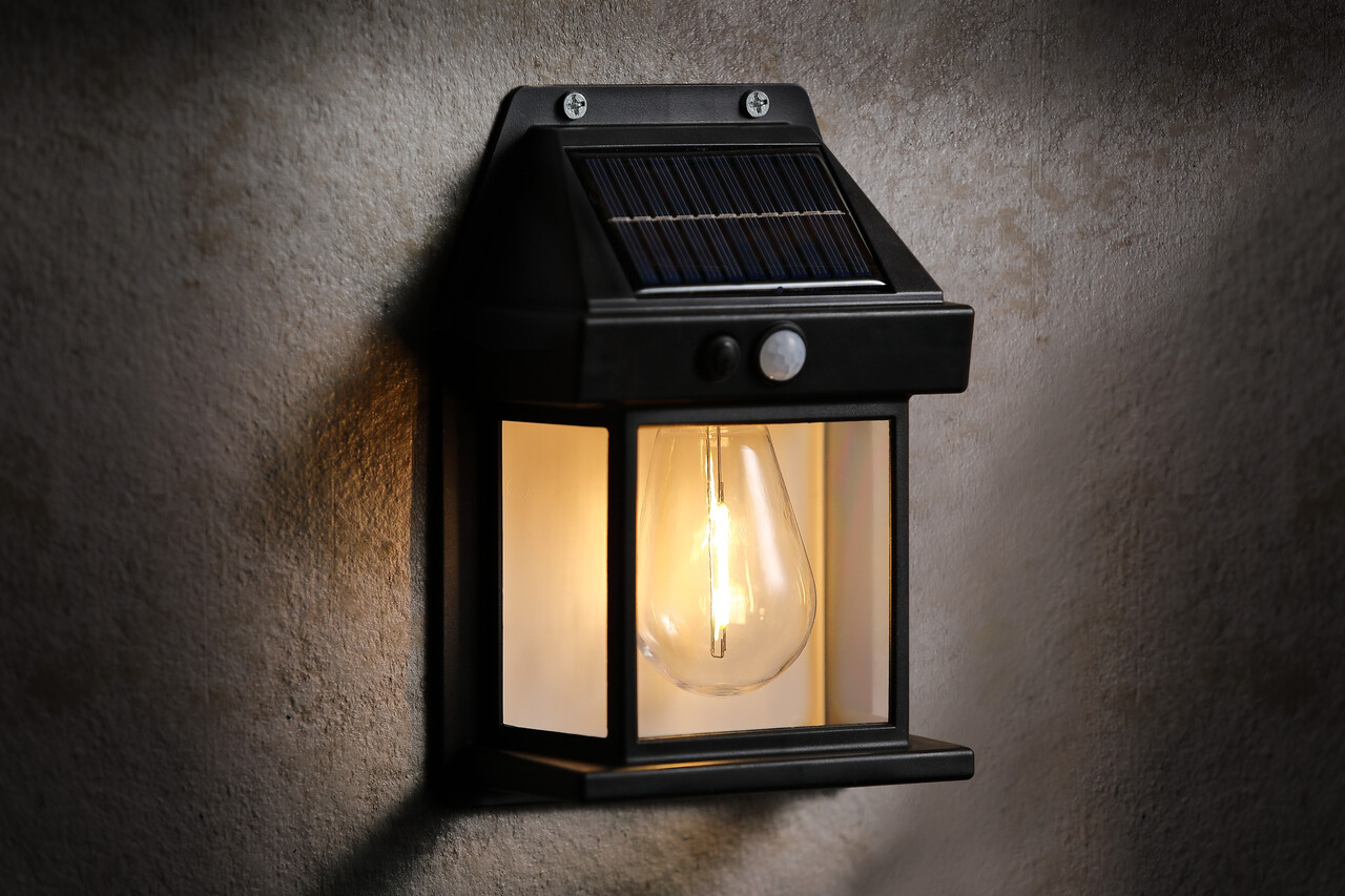 Modee LED Solar Wandlamp met bewegingssensor - 3000K Warm wit - WS128 Modee LED Solar Wandlamp met bewegingssensor - 3000K Warm wit - WS128