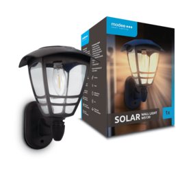Modee LED Solar Wandlamp - 3000K Warm wit - WS130 Modee LED Solar Wandlamp - 3000K Warm wit - WS130