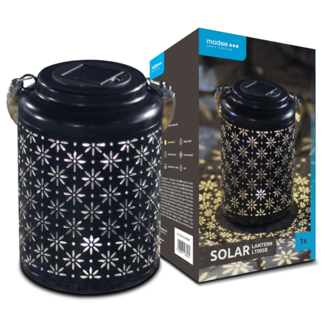 Modee LED Solar Lamp - 3000K Warm wit - 26x17x17cm - LT005B Modee LED Solar Lamp - 3000K Warm wit - 26x17x17cm - LT005B