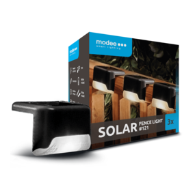 Modee LED Solar Wandlamp - 3000K Warm wit - WS121 - 3 stuks Modee LED Solar Wandlamp - 3000K Warm wit - WS121 - 3 stuks