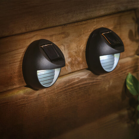 Modee LED Solar Wandlamp - 6000K Daglicht - WS101 - 2 stuks Modee LED Solar Wandlamp - 6000K Daglicht - WS101 - 2 stuks
