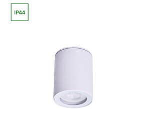 Spectrum LED Plafondlamp - CHLOE GU10 - 1x GU10 - IP44 - 250V - Ø70x90mm - Wit - Opbouw Spectrum LED Plafondlamp - CHLOE GU10 - 1x GU10 - IP44 - 250V - Ø70x90mm - Wit - Opbouw