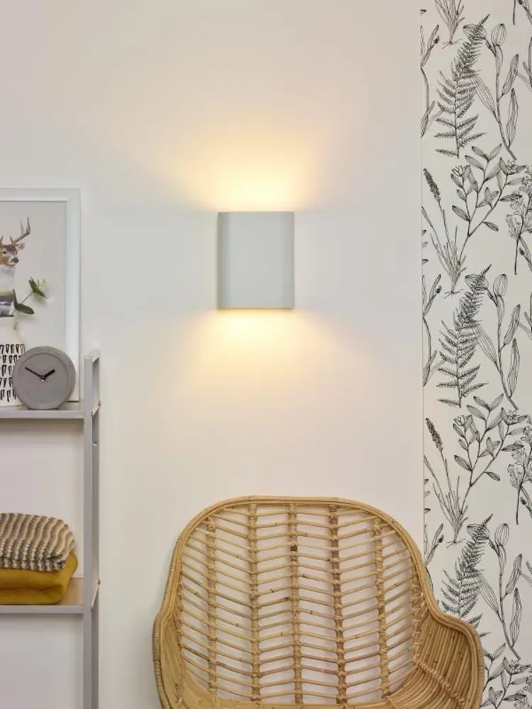 Lucide Lucide OVALIS - Wandlamp - 2xE14 - Wit Lucide Lucide OVALIS - Wandlamp - 2xE14 - Wit
