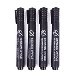 Benson MARKEERSTIFT - Permanent -Fijn - 4 Stuks - Zwart