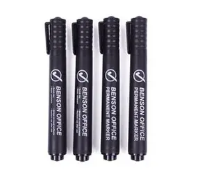 Benson MARKEERSTIFT - Permanent -Fijn - 4 Stuks - Zwart Benson MARKEERSTIFT - Permanent -Fijn - 4 Stuks - Zwart