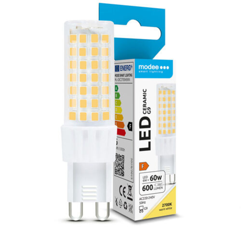 Modee LED G9 - 6W 600lm - 2700K warm wit licht Modee LED G9 - 6W 600lm - 2700K warm wit licht