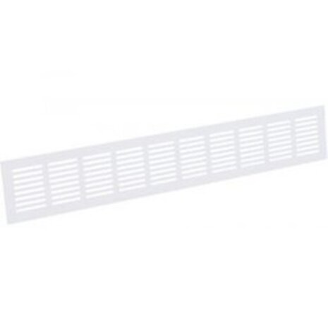 Ellen Plintrooster Alu 600x80MM Wit Ellen Plintrooster Alu 600x80MM Wit