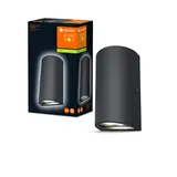 Ledvance LED Wandlamp | 12W | 700 lumen | 3000K | IP54 | Antraciet | Up & Down Light |