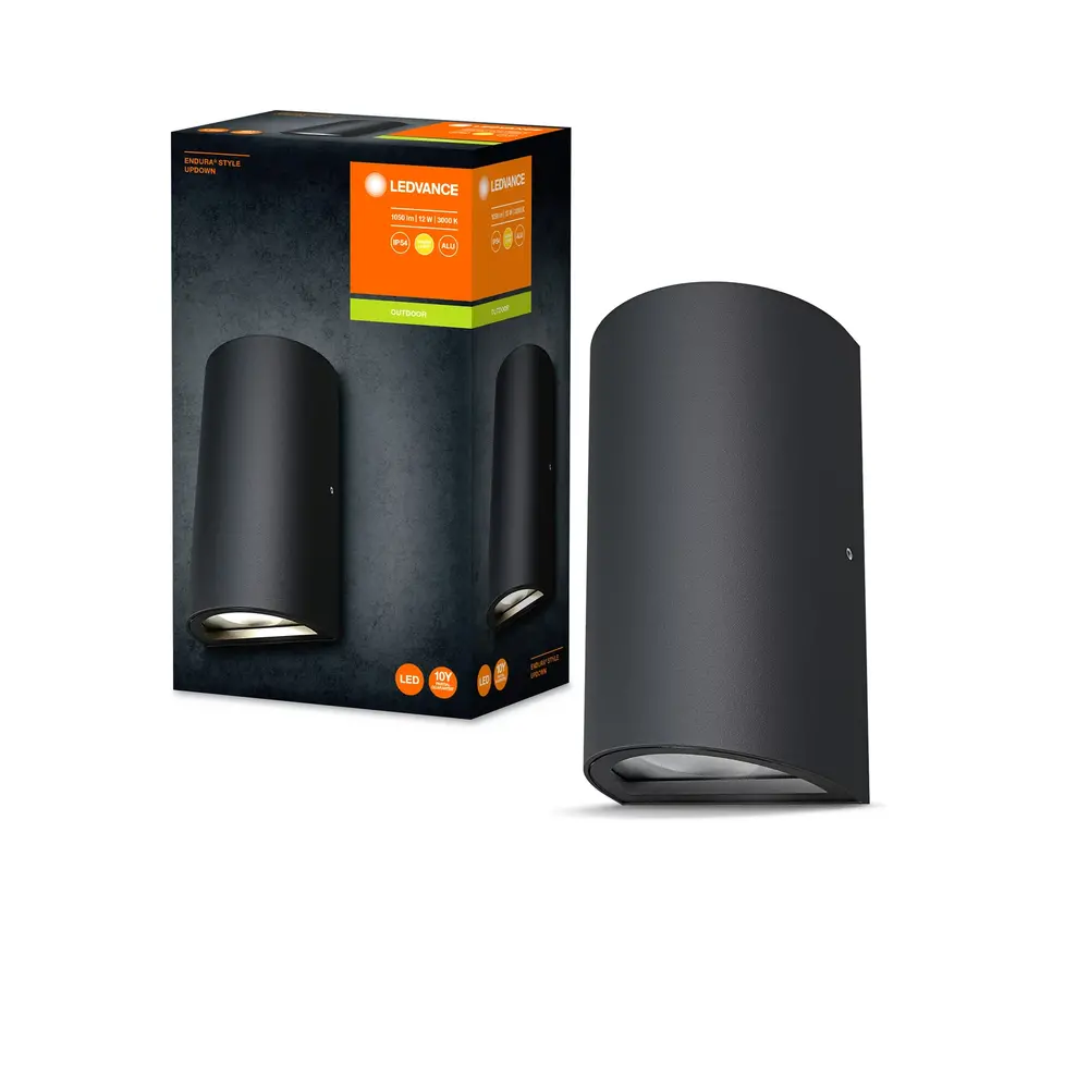 Ledvance LED Wandlamp | 12W | 700 lumen | 3000K | IP54 | Antraciet | Up & Down Light | Ledvance LED Wandlamp | 12W | 700 lumen | 3000K | IP54 | Antraciet | Up & Down Light |