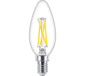 Philips officieel distributeur MASTER LED E14 Kaars Filament Helder 2.5W 340lm - 922-927 Dim To Warm | Beste Kleurweergave - Dimbaar - Vervangt 25W