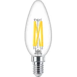 Philips LED Lamp - MASTER - E14 Kaars Filament Helder - 3.4W 470lm - 922-927 Dim To Warm - Dimbaar | Beste Kleurweergave Philips LED Lamp - MASTER - E14 Kaars Filament Helder - 3.4W 470lm - 922-927 Dim To Warm - Dimbaar | Beste Kleurweergave