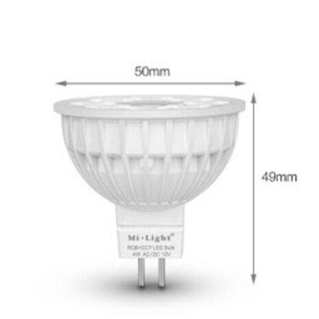 Miboxer LED Spot MR16 - 4W - RGB+CCT | MIBOXER - RF 2.4 GHz - Dimbaar Miboxer LED Spot MR16 - 4W - RGB+CCT | MIBOXER - RF 2.4 GHz - Dimbaar