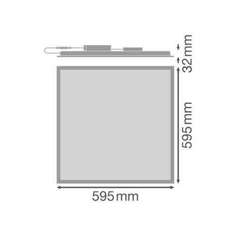 Ledvance LED Paneel - Comfort Aluminium Wit - 28W 3640lm - 3000K Warm Wit - 60x60cm | UGR < 19 Ledvance LED Paneel - Comfort Aluminium Wit - 28W 3640lm - 3000K Warm Wit - 60x60cm | UGR < 19