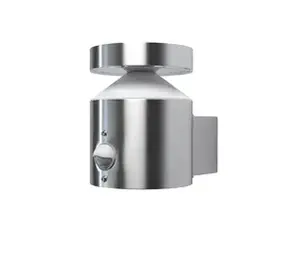 Ledvance LED Wandlamp - Endura Stijl Cilinder - Roestvrij Staal - 6W 360lm - 3000K Warm Wit | Bewegings- en lichtsensor Ledvance LED Wandlamp - Endura Stijl Cilinder - Roestvrij Staal - 6W 360lm - 3000K Warm Wit | Bewegings- en lichtsensor