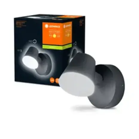 Ledvance LED Wandlamp - Endura Stijl Midi - Donker Grijs - 13.5W 800lm - 3000K Warm Wit Ledvance LED Wandlamp - Endura Stijl Midi - Donker Grijs - 13.5W 800lm - 3000K Warm Wit