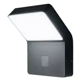 Ledvance LED Wandlamp - Endura Stijl Wide - Donker Grijs - 12W 750lm - 3000K Warm Wit | Bewegings- en lichtsensor