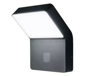 Ledvance LED Wandlamp - Endura Stijl Wide - Donker Grijs - 12W 750lm - 3000K Warm Wit | Bewegings- en lichtsensor Ledvance LED Wandlamp - Endura Stijl Wide - Donker Grijs - 12W 750lm - 3000K Warm Wit | Bewegings- en lichtsensor