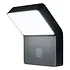 LED Wandlamp - Endura Stijl Wide - Donker Grijs - 12W 750lm - 3000K Warm Wit | Bewegings- en lichtsensor