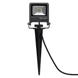 Ledvance LED Breedstraler Endura Spike Zwart 10W 800lm - IP65 - 830 Warm Wit Ledvance LED Breedstraler Endura Spike Zwart 10W 800lm - IP65 - 830 Warm Wit