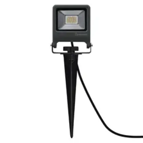 Ledvance LED Breedstraler - Endura Spike - Zwart - 20W 1700lm - 3000K Warm Wit Ledvance LED Breedstraler - Endura Spike - Zwart - 20W 1700lm - 3000K Warm Wit