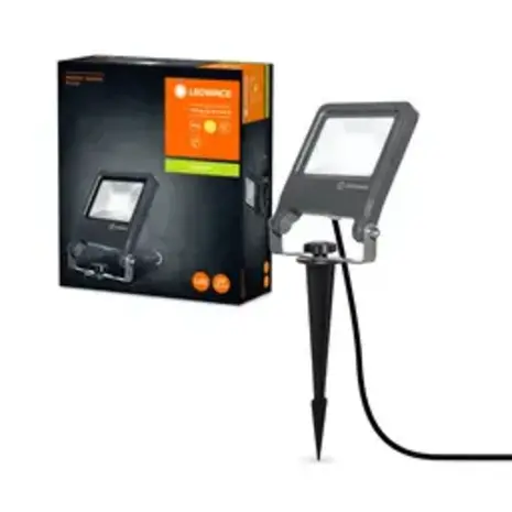 Ledvance LED Breedstraler - Endura Spike - Zwart - 20W 1700lm - 3000K Warm Wit Ledvance LED Breedstraler - Endura Spike - Zwart - 20W 1700lm - 3000K Warm Wit