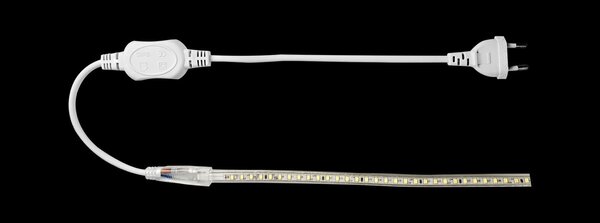 LCB LED lichtslang V3 - Aansluitsnoer 230V EU stekker - 60 leds p/m - 7mm LCB LED lichtslang V3 - Aansluitsnoer 230V EU stekker - 60 leds p/m - 7mm