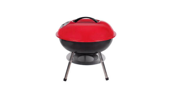 Benson Kleine Barbecue Ø 35 cm – Zwart – Met Deksel & Wielen​
