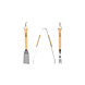 Benson 3-Delige BBQ Barbecueset – Tang, Spatel en Vork Benson 3-Delige BBQ Barbecueset – Tang, Spatel en Vork