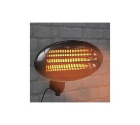 Elektrische Infrarood Wandverwarming - 2000W - 3 Warmtestanden - Zwart Elektrische Infrarood Wandverwarming - 2000W - 3 Warmtestanden - Zwart