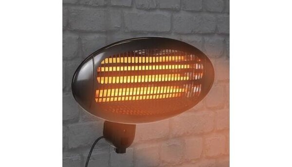 Elektrische Infrarood Wandverwarming - 2000W - 3 Warmtestanden - Zwart​