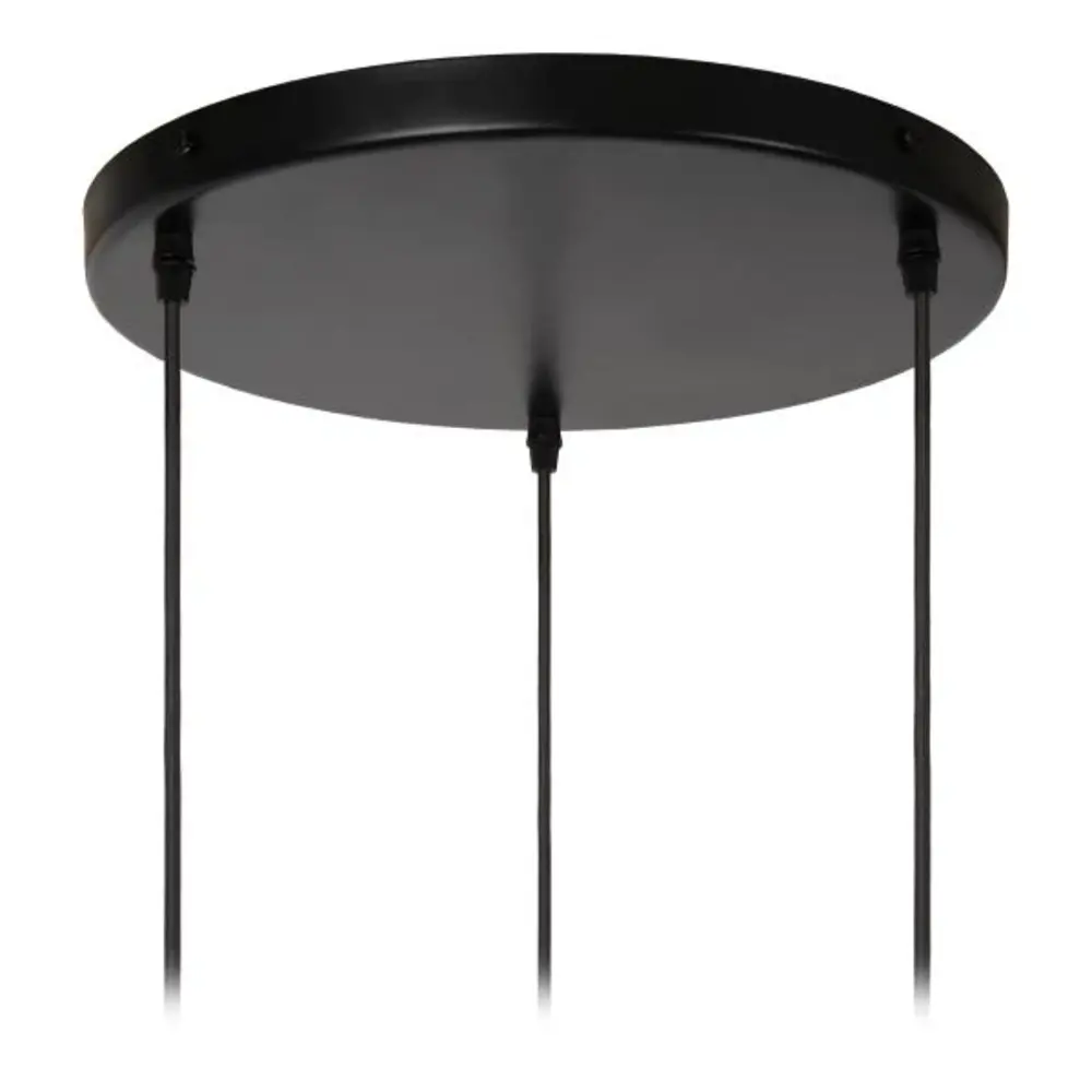 Lucide  LED Hanglamp - BINA - Ø40cm – 3x E27 – Porselein – Dimbaar – Witte Plafondlamp – Geschikt voor LED Lucide  LED Hanglamp - BINA - Ø40cm – 3x E27 – Porselein – Dimbaar – Witte Plafondlamp – Geschikt voor LED