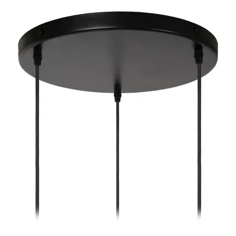 Lucide  LED Hanglamp - BINA - Ø40cm – 3x E27 – Porselein – Dimbaar – Witte Plafondlamp – Geschikt voor LED Lucide  LED Hanglamp - BINA - Ø40cm – 3x E27 – Porselein – Dimbaar – Witte Plafondlamp – Geschikt voor LED