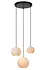LED Hanglamp - BINA - Ø40cm – 3x E27 – Porselein – Dimbaar – Witte Plafondlamp – Geschikt voor LED LED Hanglamp - BINA - Ø40cm – 3x E27 – Porselein – Dimbaar – Witte Plafondlamp – Geschikt voor LED