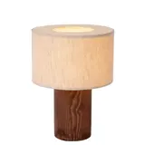 Lucide LED Tafellamp - TACHINA – Hout & Linnen – 1x E14 Fitting – Ø15cm – Niet dimbaar – Geschikt voor LED – Binnenverlichting – Natuurlijke look Lucide LED Tafellamp - TACHINA – Hout & Linnen – 1x E14 Fitting – Ø15cm – Niet dimbaar – Geschikt voor LED – Binnenverlichting – Natuurlijke look