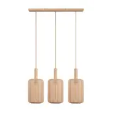 Lucide LED Tafellamp - CORINA - 3xE27 - Verstelbaar - Geschikt voor LED - Dimbaar - L90xB22xH185cm - Crème - Textiel - Binnenverlichting