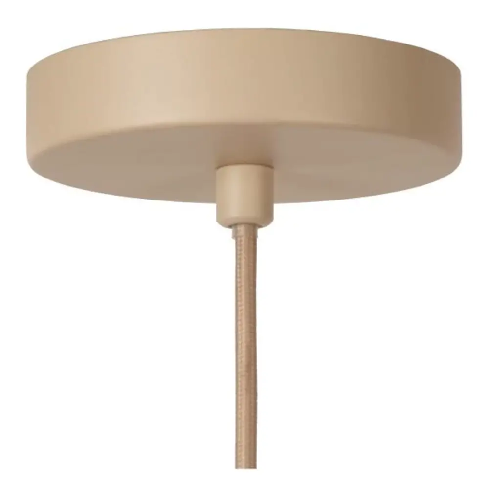 Lucide  LED Hanglamp - CORINA - Ø 50 cm - 1xE27 - Crème - Dimbaar - Geschikt voor LED - Verstelbare Hoogte - Modern Design - 40W - 230V - Woonkamer Lucide  LED Hanglamp - CORINA - Ø 50 cm - 1xE27 - Crème - Dimbaar - Geschikt voor LED - Verstelbare Hoogte - Modern Design - 40W - 230V - Woonkamer