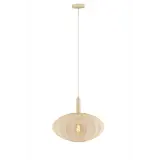 Lucide LED Hanglamp - CORINA - Ø 50 cm - 1xE27 - Crème - Dimbaar - Geschikt voor LED - Verstelbare Hoogte - Modern Design - 40W - 230V - Woonkamer